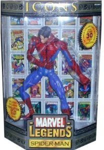 MARVEL Legends Icons 12 Inch Spider Man Unmasked Toy Biz Legends
