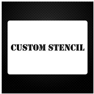 1 Line Custom Stencil 12x24 - Custom Laser Cut - Anything You Want - Strong  Polyester Mil 10 - US Made (12X24)