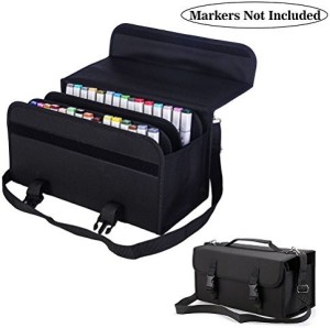 Marker Case, New 80/120/171 Slots Markers Carrying Bag Holder for