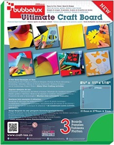 CraftTex Bubbalux Craft Board | Forest Green | 2 Packs of 3 Letter Size  Sheets | 11 x 8.5