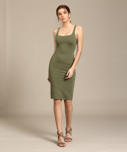 Olive green shop dress forever 21