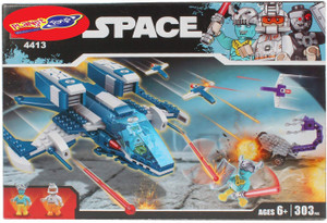 Planet of Toys 303 Pcs Space Building Blocks Set For Kids, Children