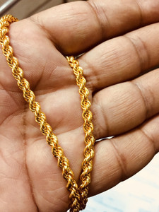 Xoonic Gold Plated Rope chain 26 Inches 