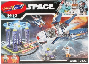 Planet of Toys 262 Pcs Space Building Blocks Set For Kids, Children