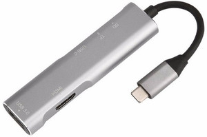 Microware USB 3.1 Type C 5 in 1 Multifunctional Expansion Dock 4K HDMI USB 3.1 Interface with Security Digital Memory Card/TF Card reader USB C Type Cable
