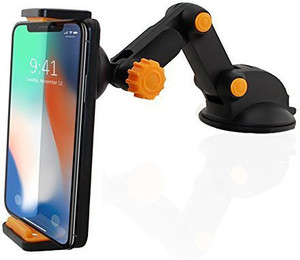 SG Retails Hub Car Cradle for Cell Phones and Tablets - Universal Windshield 360 Degree Swivel Car Phone Holder for All GPS Devices Mobile Holder