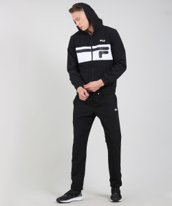 fila solid men's track suit