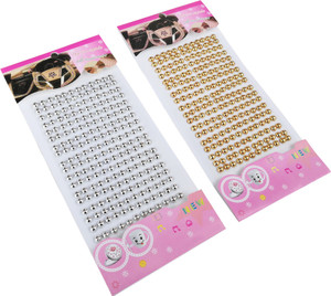 Kit4Curious Crystal stones for art and craft decoration Golden and