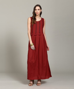 Global desi maroon maxi dress new arrivals
