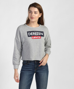 DENIZEN Full Sleeve Printed Women Sweatshirt Buy DENIZEN Full Sleeve Printed Women Sweatshirt Online at Best Prices in India Flipkart
