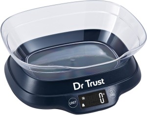 Dr. Trust (USA) Modern Electronic Digital Black LCD Precision Kitchen Food Accurate Weight Machine Water Milk Liquids Weighing Scale