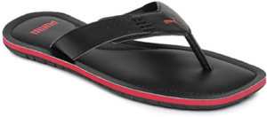 Puma black sales thong flip flop