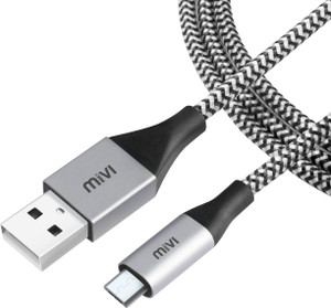 Mivi 6ft Nylon Braided Micro Usb Charging Cable USB Cable