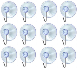 Dice Glass Vacuum Sucker Hooks 12 - Pronged Hook