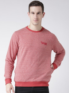 Club York Full Sleeve Self Design Men's Sweatshirt