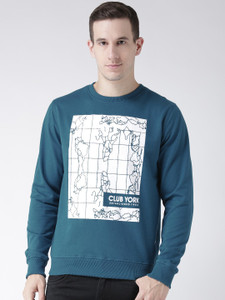 Club York Full Sleeve Graphic Print Men's Sweatshirt