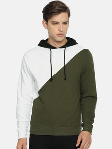 Arise Full Sleeve Solid, Colorblock Men's Sweatshirt