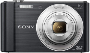 Sony Cybershot DSC-W810/B 20.1MP Digital Camera Memory card 16GB (Black) + Bag Point and Shoot Camera
