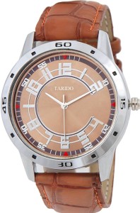Tarido TD1613SL05 Signature brown dial brown leather strap Fashionable analog wrist Analog Watch  - For Men