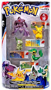 Pokemon Center Tomy Basic Figure 4 Pack Genesect Pikachu Axew