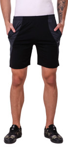 Killer Solid Men Black, Grey Sports Shorts