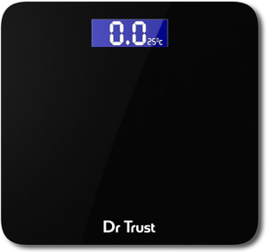 Dr. Trust (USA) Zen Rechargeable Digital Personal Weighing Scale Electronic Weight Machine For Human Body (USB Cable, Thermometer, Measuring Tape Included) Weighing Scale