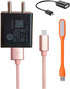 OTD Wall Charger Accessory Combo for MI A1, MI MiX 2, Oneplus 5T, LeEco Le 1s, Gionee S6