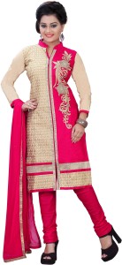 aashvi creation cotton embroidered, self design salwar suit dupatta material(un-stitched) 1092_AF