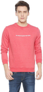 Peter England Full Sleeve Self Design Men Sweatshirt
