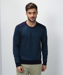 Arrow Sport Full Sleeve Solid Men Sweatshirt