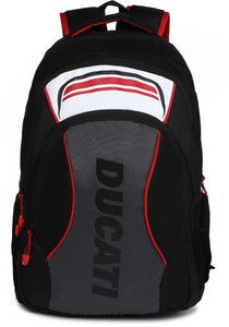 DUCATI ZEAL 25 L Laptop Backpack BLACK GREY Price in India