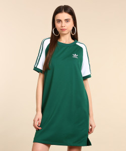 Green and white adidas dress deals