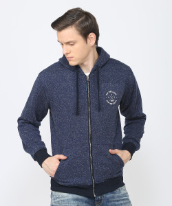 Duke Full Sleeve Self Design, Colorblock Men Sweatshirt