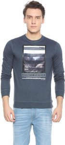 Peter England Full Sleeve Graphic Print Men Sweatshirt