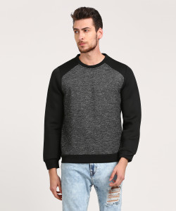 WROGN Full Sleeve Self Design Men's Sweatshirt