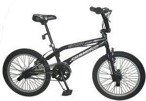 COSMIC STUNT PLUS 20 INCH BMX BICYCLE BLACK MATT FINISH 20 T