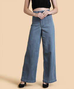 FOREVER 21 Flared Women Blue Jeans Buy MEDIUM DENIM FOREVER 21