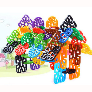 Sanyal Mini Bricks Blocks Toys for Kids Children Colorful Plastic Educational Geometry Snowflake Building Block Models - ( Multi-color )