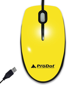 ProDot Universal MU273t USB Wired Optical Mouse for PC, Laptop, Desktop, Android TV and Smart TV, 1000 DPI Wired Touch Mouse