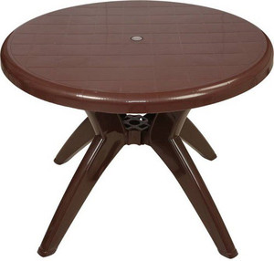 Supreme Marina for Home Garden Plastic 4 Seater Dining Table