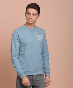 Flying Machine Full Sleeve Solid Men Sweatshirt