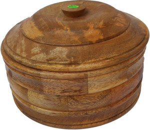 MartCrown Wooden chapati box casserole Serve Casserole