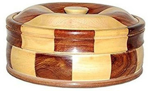 MartCrown Wooden chapati box casserole Serve Casserole