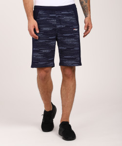 Fila Printed Men Blue Sports Shorts