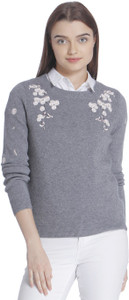 Vero Moda Casual Full Sleeve Solid Women's Grey Top
