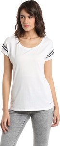 Vero Moda Casual Short Sleeve Solid Women's White Top