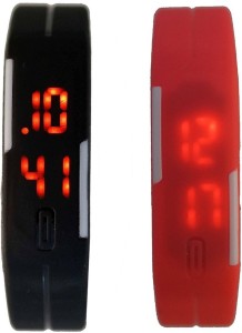 Kitcone led-slim-003-004 Bracelet Led Digital Watch  - For Men & Women