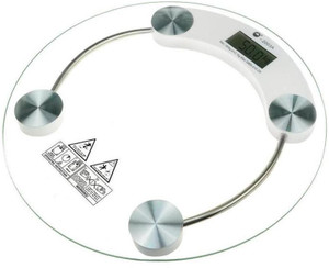 NXT POWER WS-300A Personal Weight Machine 6mm Round Glass WS-60 Weighing Scale