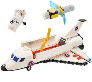 Sanyal 297 PCS Satellite Space Shuttle Rocket Educational Block Construction Toy With Astronaut Model Mini Figures  (Multicolored)