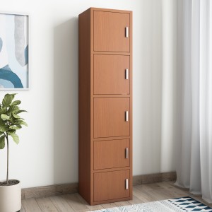 hometown albert engineered wood free standing cabinet(finish color - oak, door type- framed sliding)